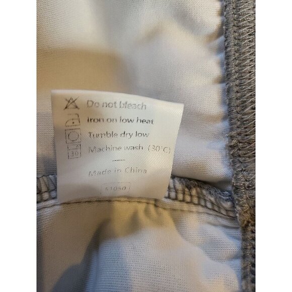 Womens Large Lined Grey Casual Tech Jogger Sweatpants Drawstring With Pockets - Picture 7 of 9